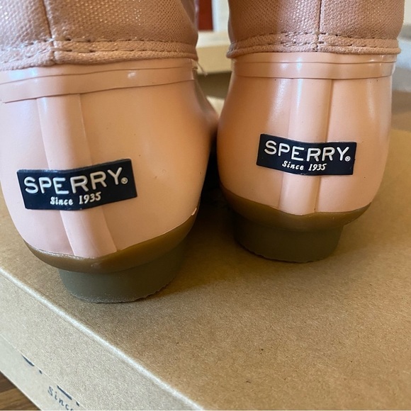 Sperry Pink Sparkle Saltwater Duck Boot - Picture 7 of 8